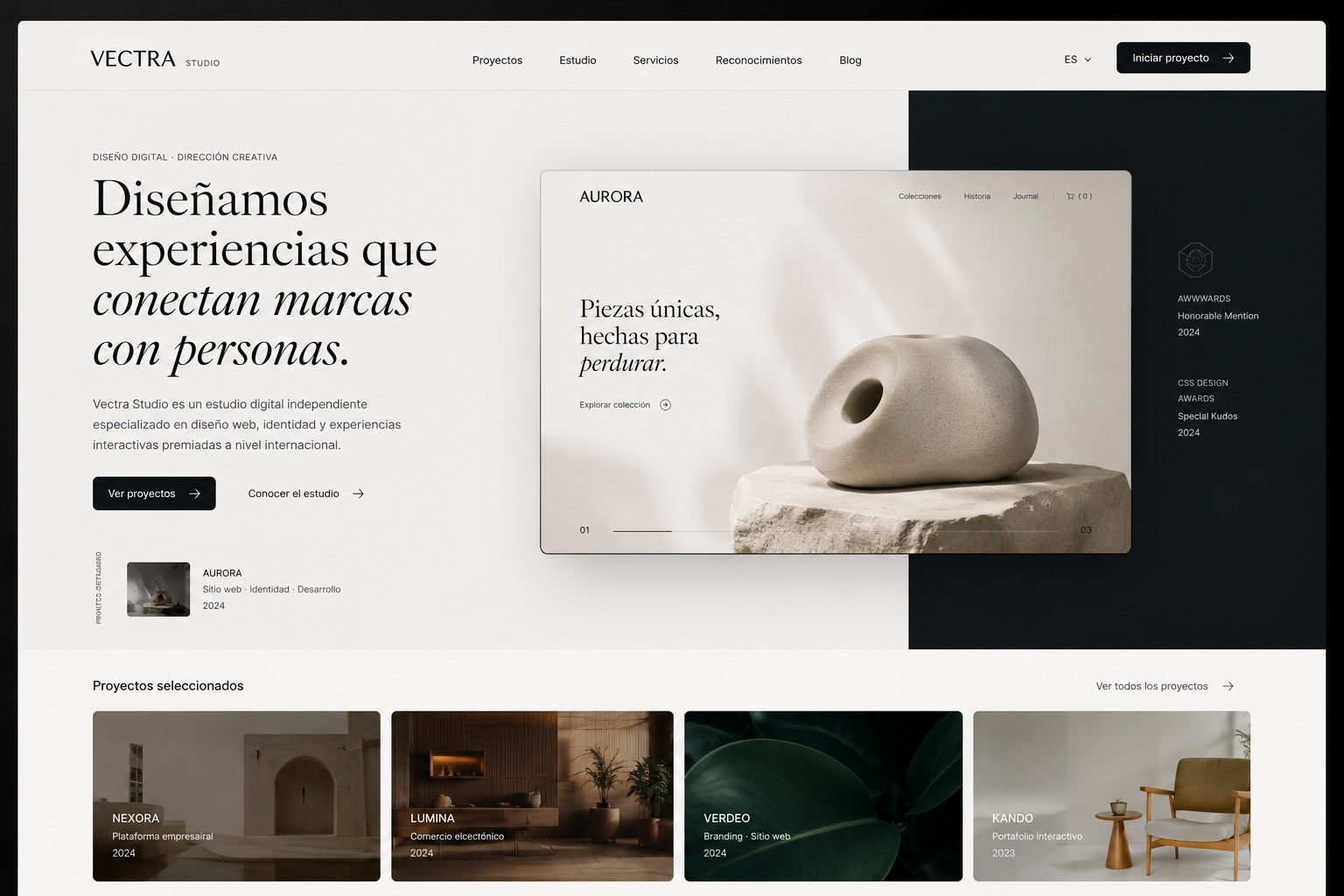 Vectra Studio — portfolio creativo